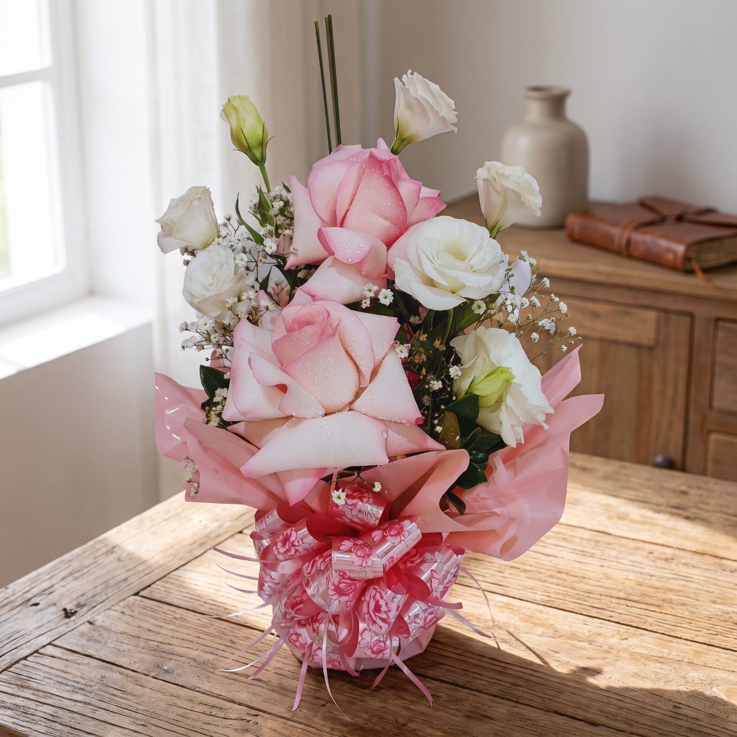 Bolha de Rosas cor de Rosa