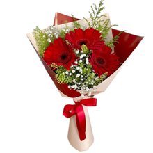 Ramalhete 3 Gerberas vermelhas