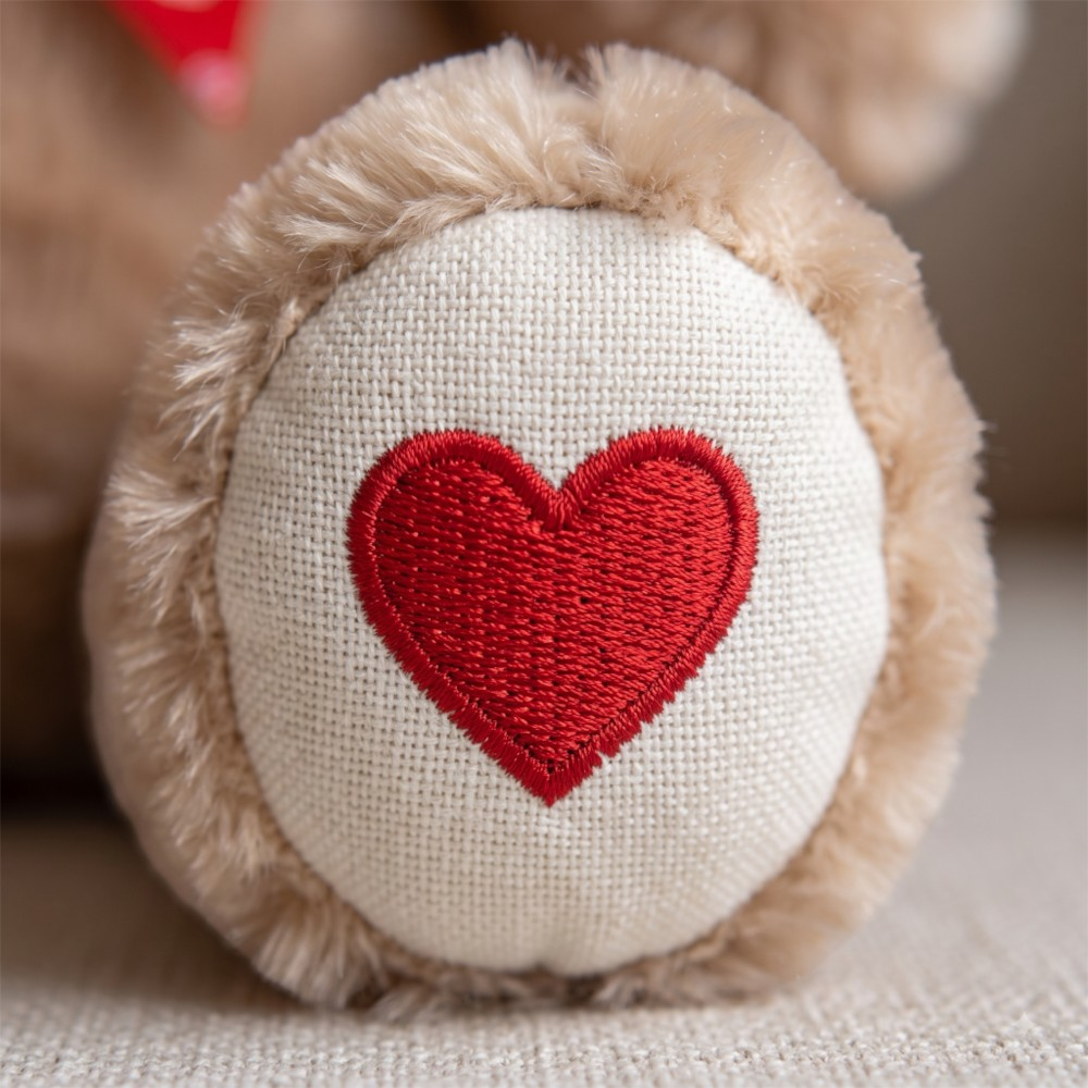Urso Pelúcia Coração Amor