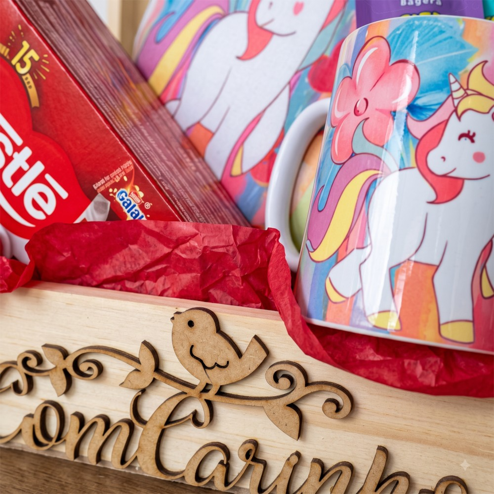 Cesta Infantil Unicórnio