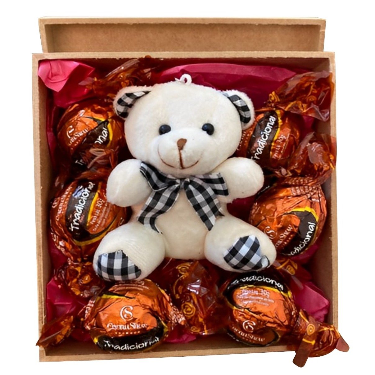 Chaveiro de Pelúcia e Bombons