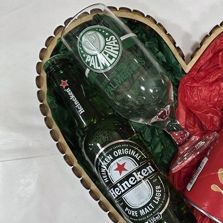 Cesta Coração Palmeiras e Petisco