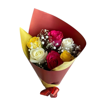 Buquê de Rosas Coloridas