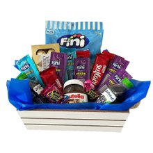 Cesta Infantil Azul Fini e Chocolates