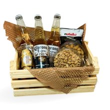 Cesta Cervejas Corona e Petiscos Felicidades 