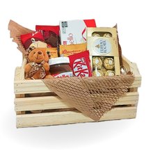 Cesta com Chocolates e Pelúcia Você é Especial 