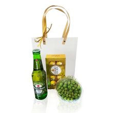 Kit Cerveja, Chocolate Ferrero e Petisco 