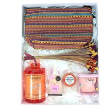 Caixa Balm Labial, Necessaire e Flores Secas