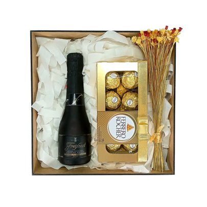 Freixenet Cordon Negro mini e Ferrero
