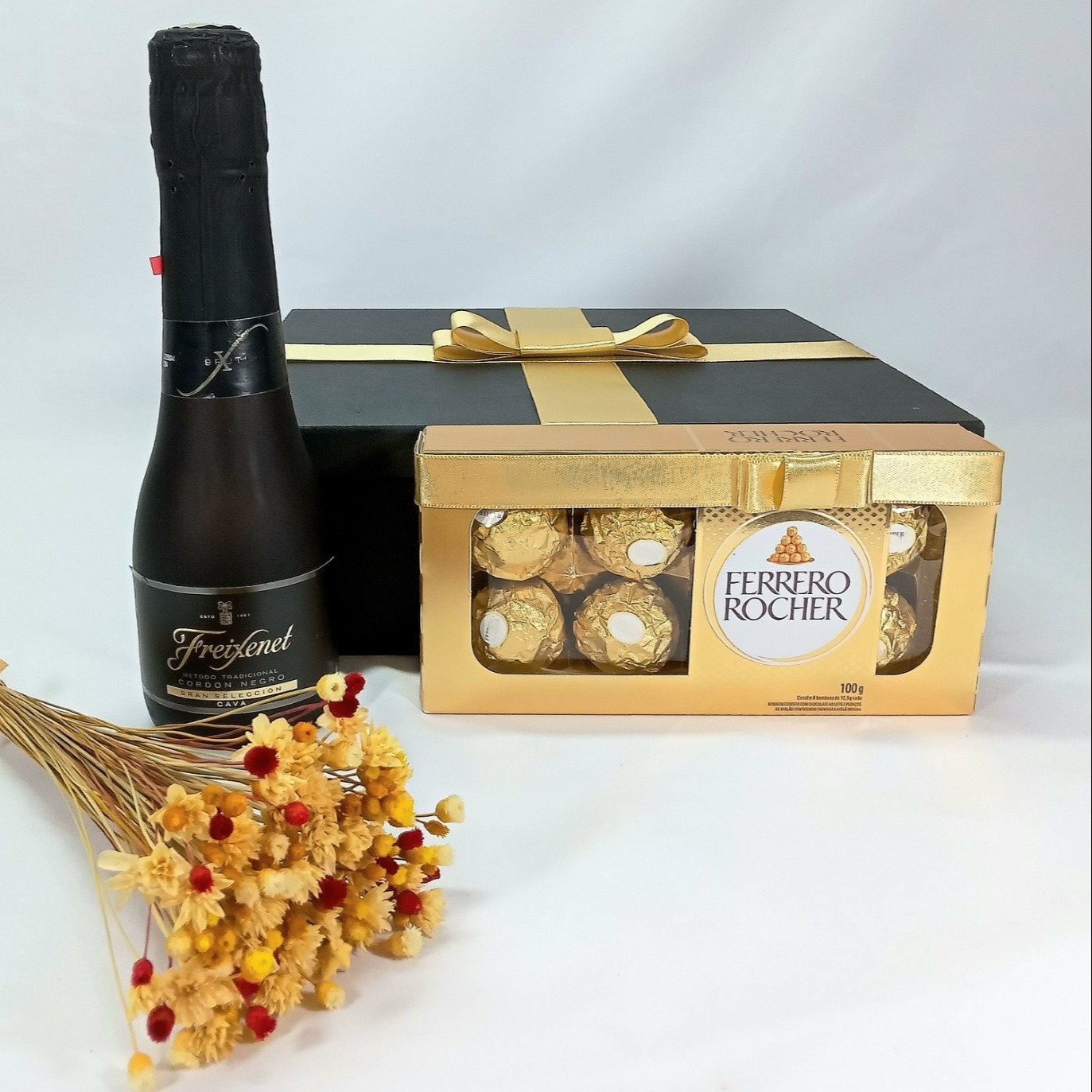 Freixenet Cordon Negro mini e Ferrero