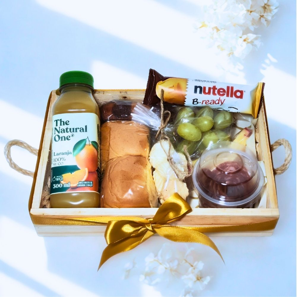 Cesta de Café da Manhã Mini Grazing