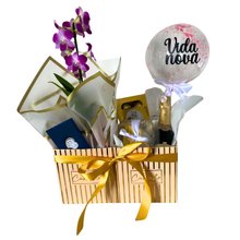 Presente com Orquídea e Charme