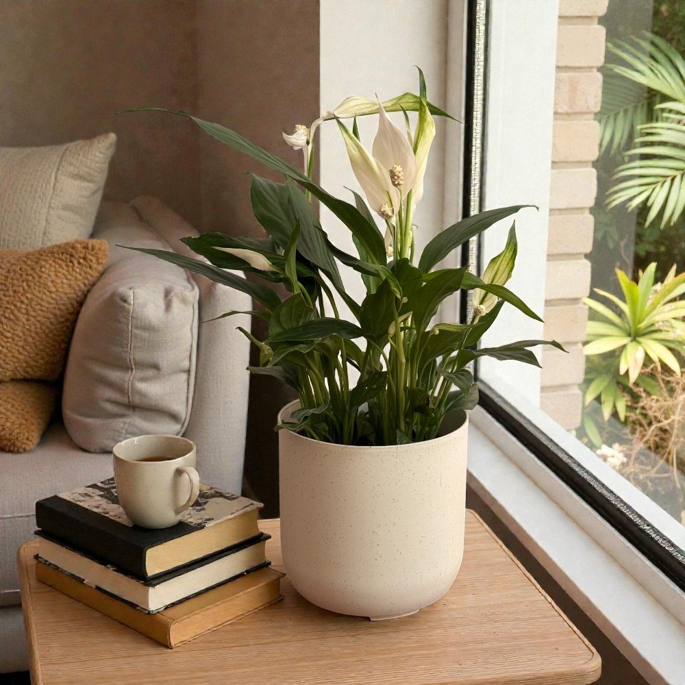 Lirio da Paz Plantado com Cachepo 