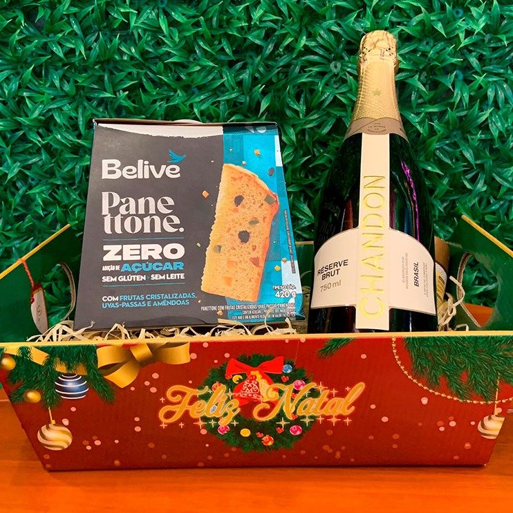 Panetone Zero Açúcar com Espumante Chandon