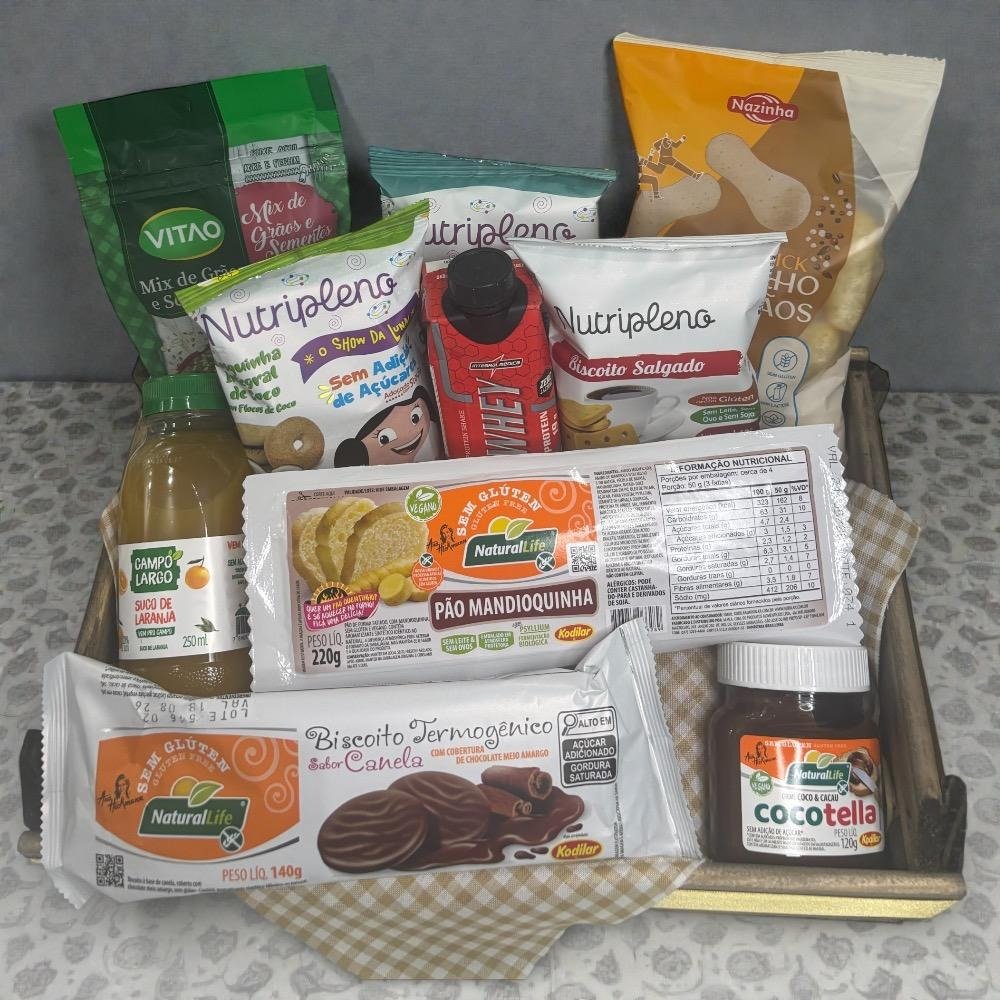 Cesta Café Manhã Saudável com Cocotella2