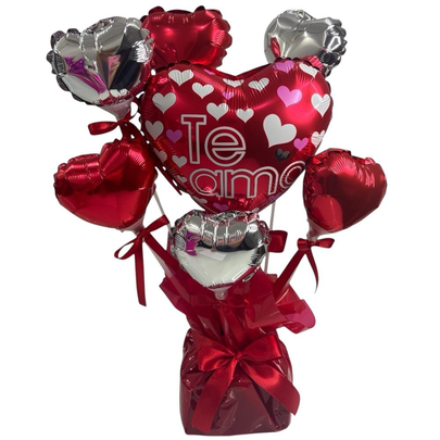 Arranjo de balões EU TE AMO