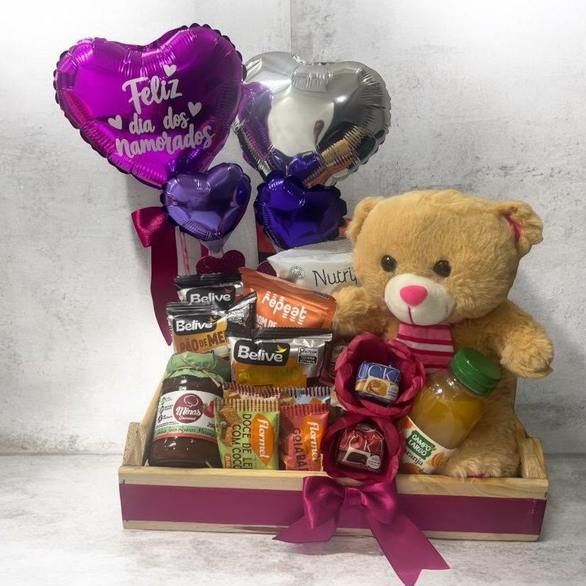Cesta Premium Amanhecer com Amor - Café da Manhã 