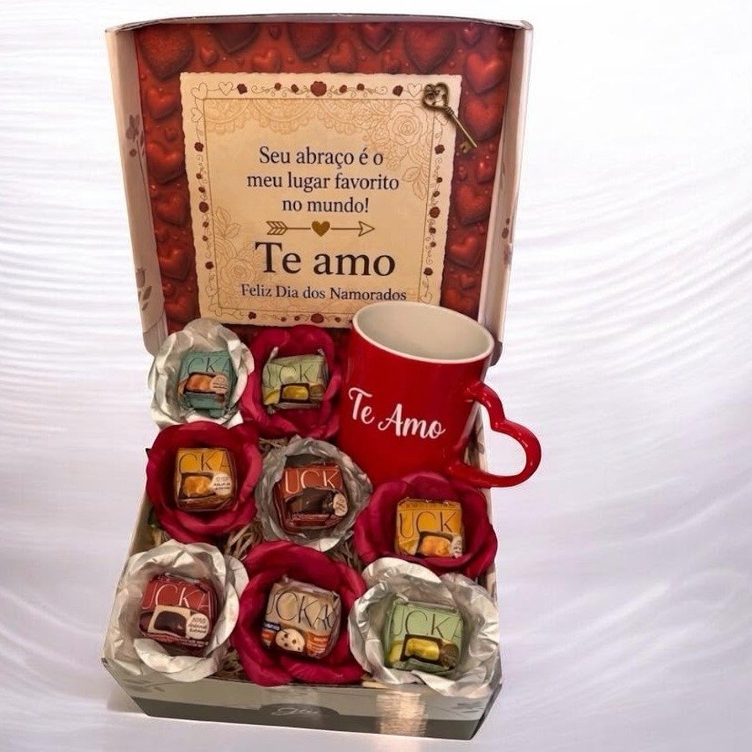 Box Surpresa Namorados - Amor, Mensagem & Sabor