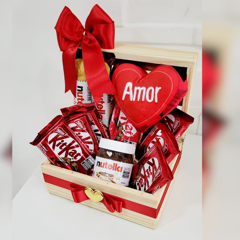 Baú Candy Love Com Nutella e KitKat