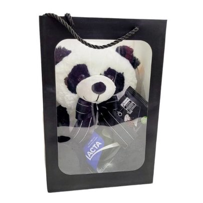Cesta Bag Urso Panda e Chocolate