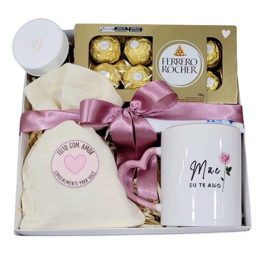 Cesta Box Mãe Eu Te Amo 