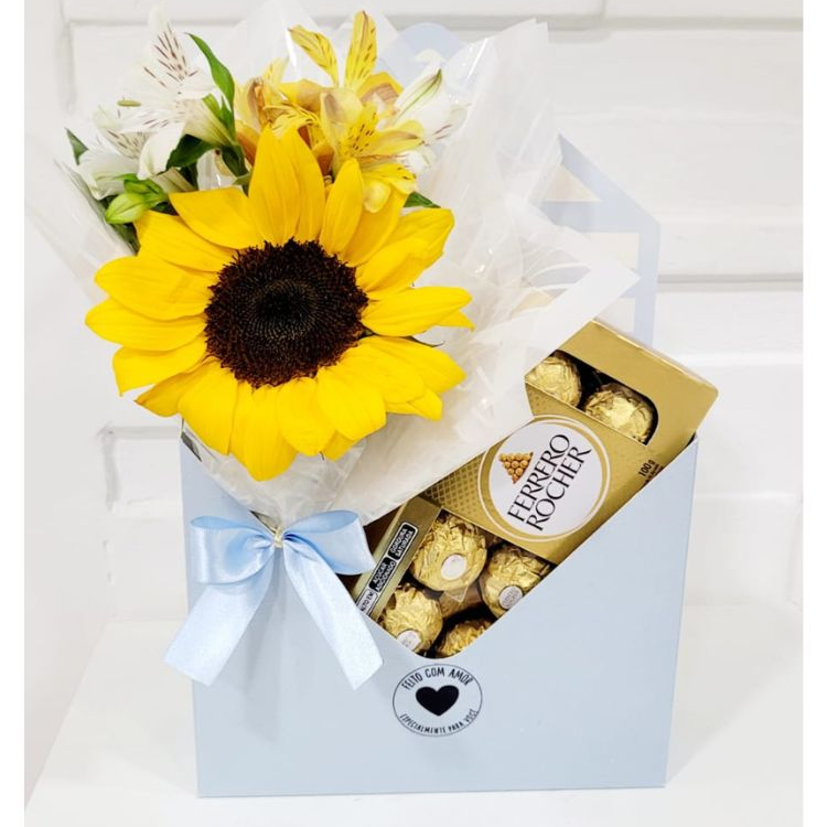 Cesta Feito Com Amor Blue 