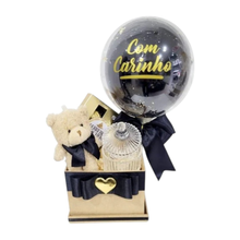 Cesta  Elegance Com Ferrero Rocher e Pelúcia 