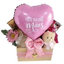 Cesta Dia Das Mães com Ursinho e Chocolates