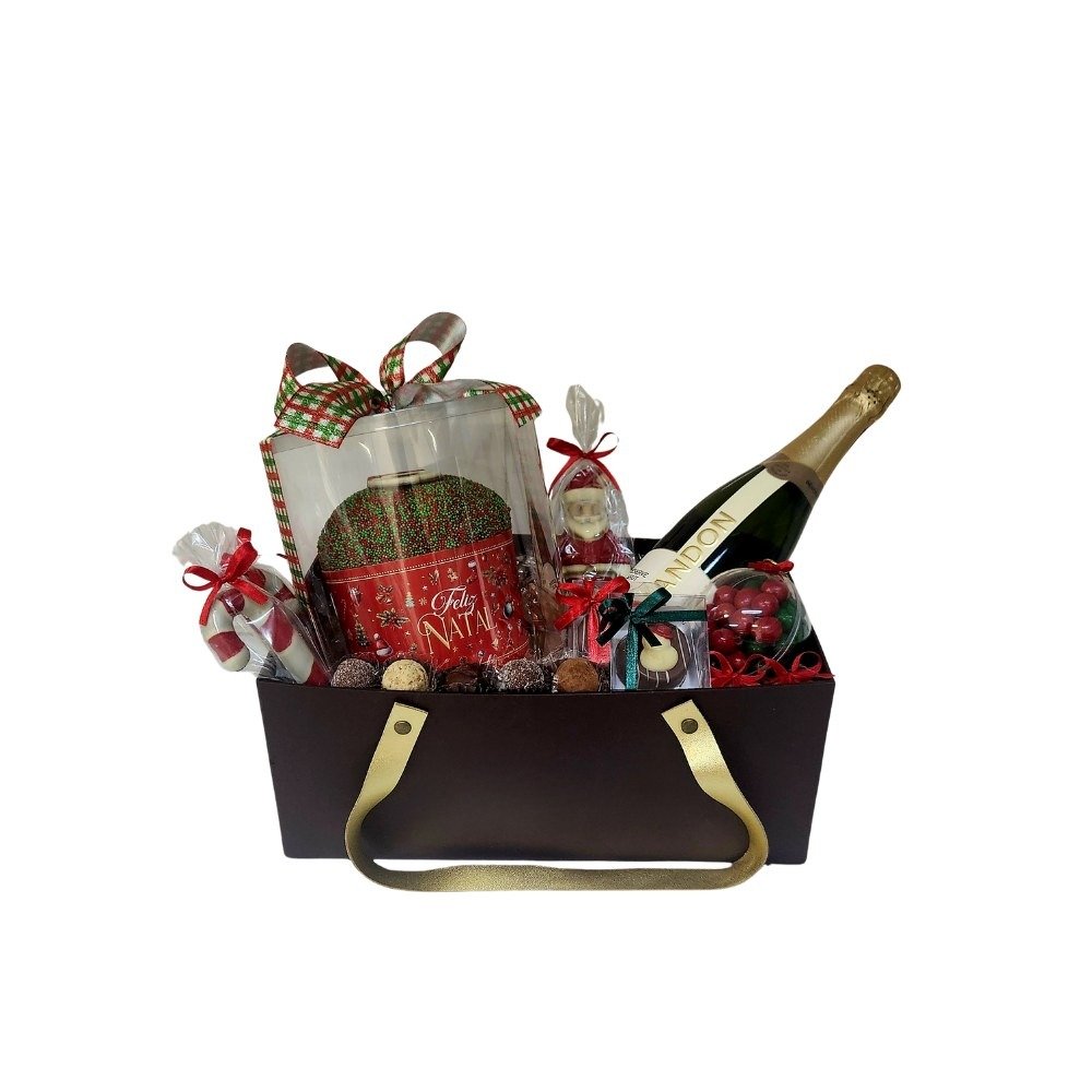 Cesta Natal Chandon Reserve Brut com Chocotone