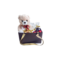 Cesta Urso de Pelúcia com Chocolate Belga