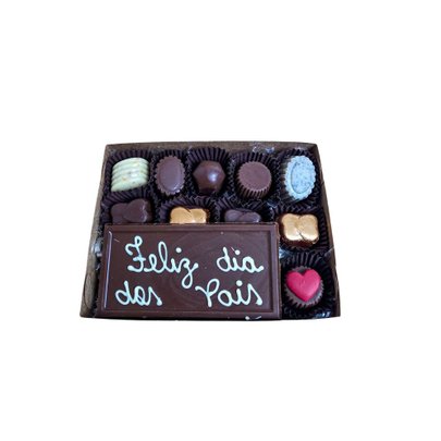 Caixa Cartão de Chocolate Feliz Dia dos Pais