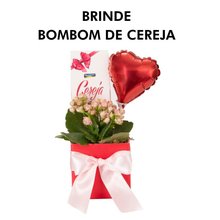 Arranjo de Flor com Balão e Chocolate 