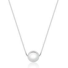 Colar Pingente Bola 45cm - Prata 925