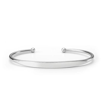 Bracelete de Prata 925 Chapinha Regulável