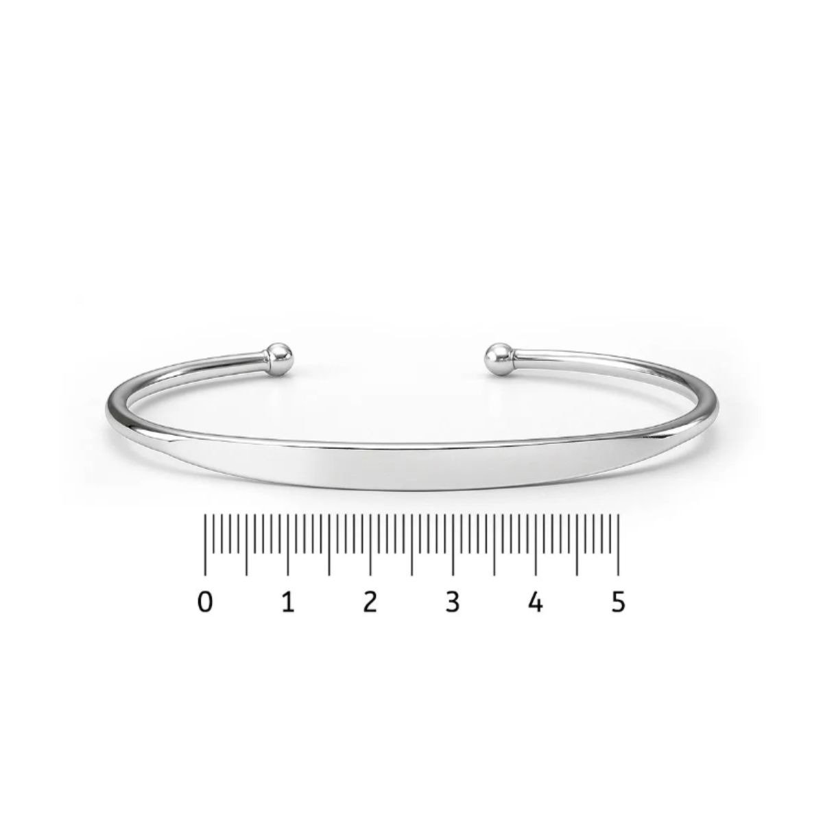 Bracelete de Prata 925 Chapinha Regulável 