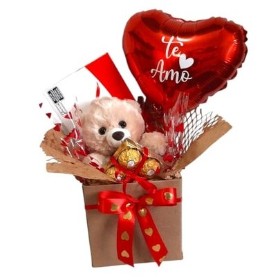 Cesta Box Mimo de Amor e Chocolates