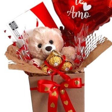 Cesta Box Mimo de Amor e Chocolates