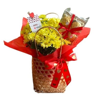 Sacolinha Floral Amor Iluminado