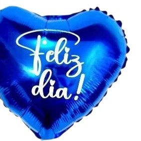 Balão Carinhoso Coração Azul