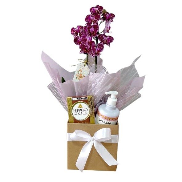 Cesta Lavínia Orquídea Aroma e Sabor