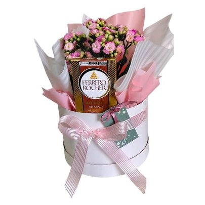 Cesta Baby Flores e Chocolate