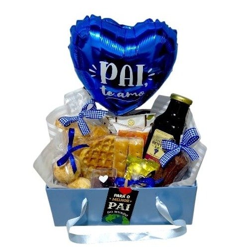 Cesta Café da Manhã ou Tarde "Pai te Amo"