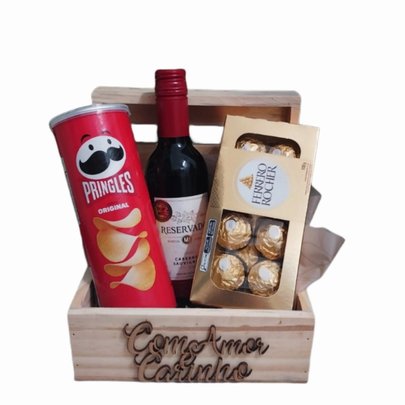 Cesta Perfeição com Vinho
