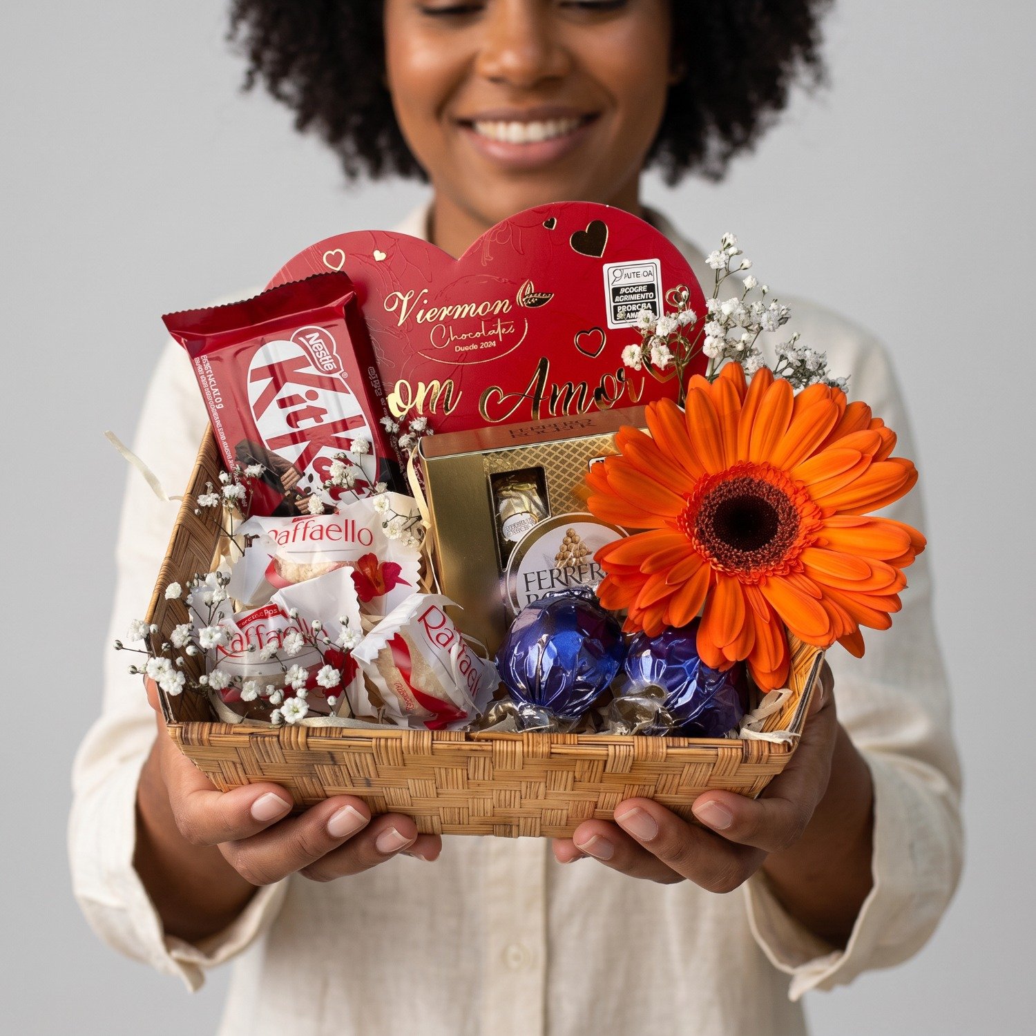 Cesta de Chocolate Sweet Love