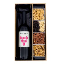 Box Castanhas e Vinho Italiano Musiolo 
