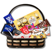 Cesta com Deliciosos Chocolates