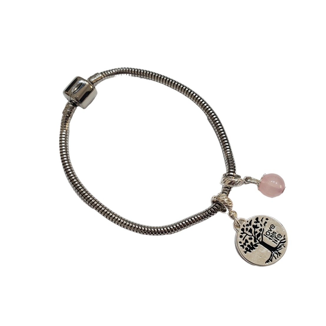 Bracelete My Wishes Quartzo Rosa