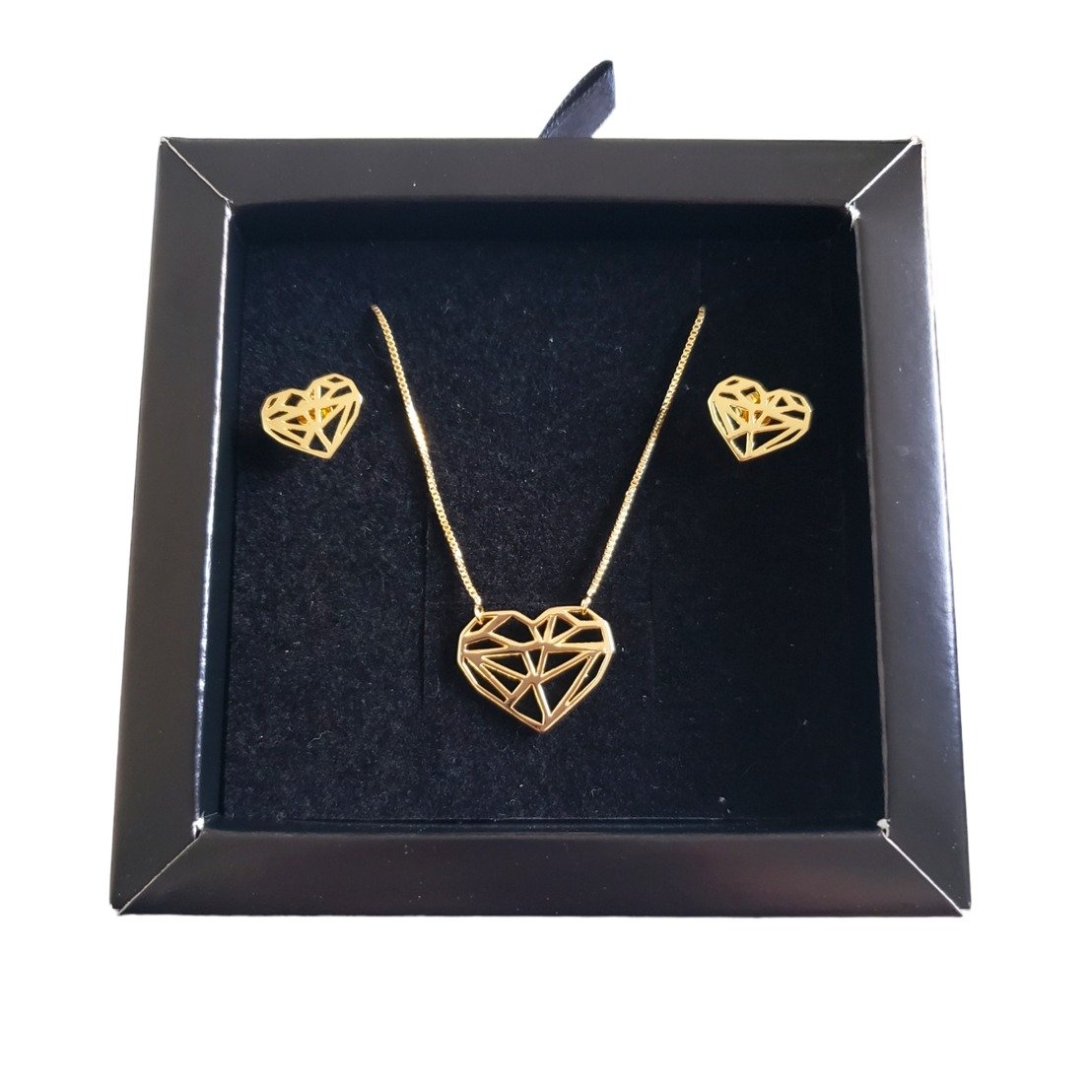 Conjunto Coração Dourado