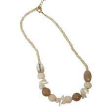 Colar Citrino Com Cascalho Madreperolas