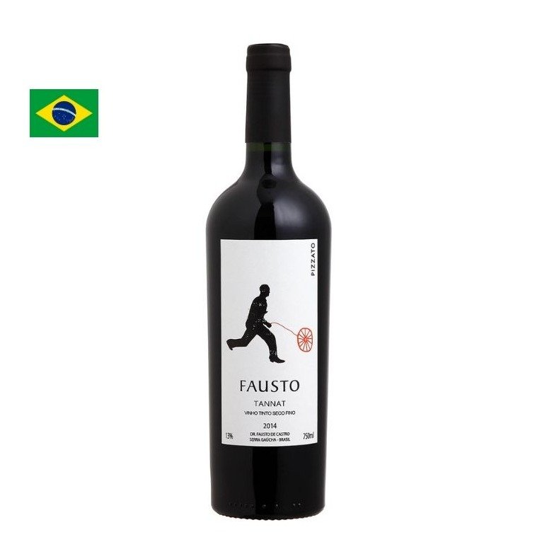 Vinho Nacional Tinto Fausto Tannat 750ml